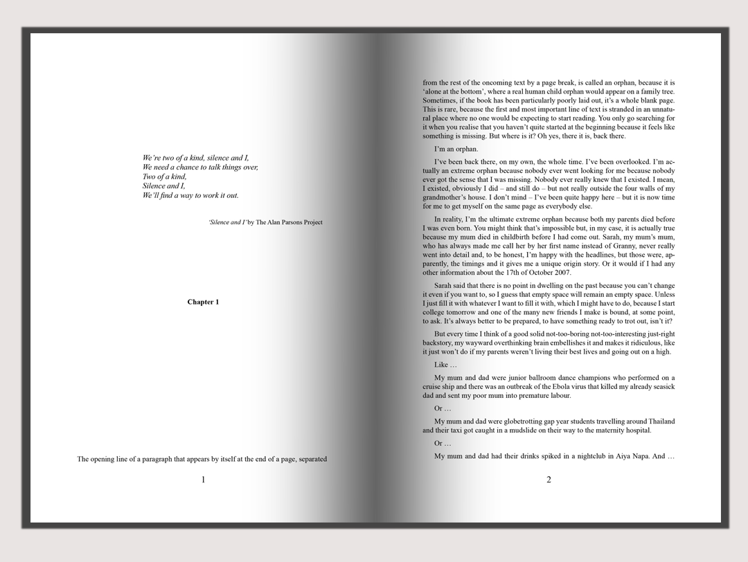 a sample spread